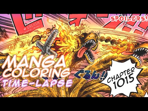 Coloring Time Lapse One Piece Manga Ch 1015 Sanji Spoilers Tcb Scans Feature Youtube
