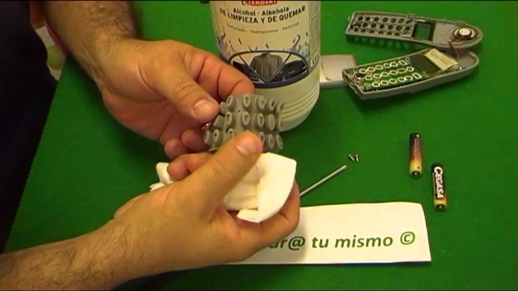 COMO REPARAR TECLADO QUE FALLA, TELEFONO INALAMBRICO - YouTube