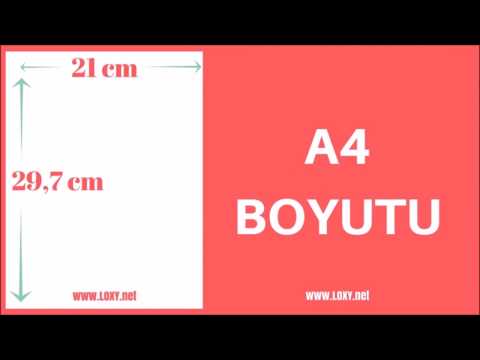 Video: A4 Formatında Kaç Piksel