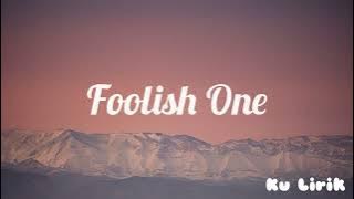 Foolish One - Taylor Swift (Lirik)