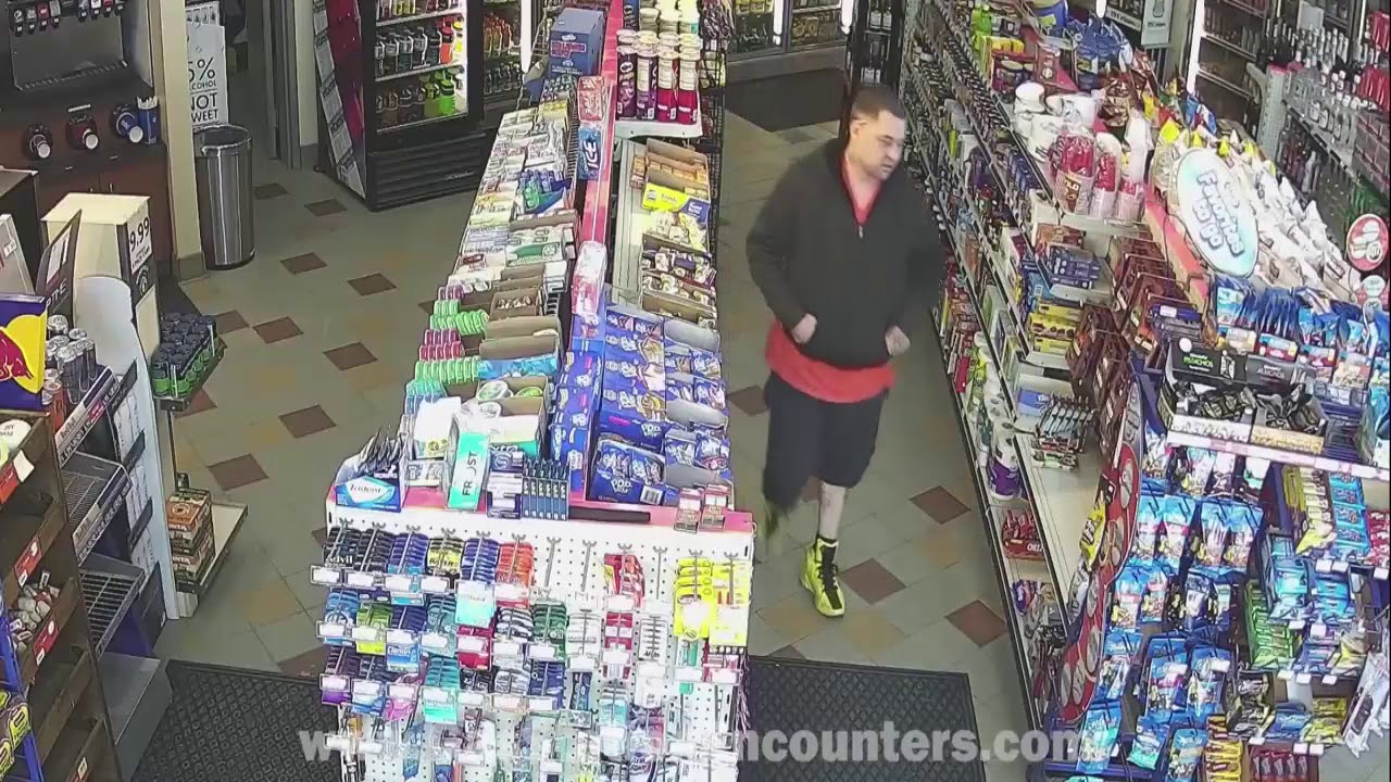 Dude Gets Caught Stealing 5 Sandwiches from Convenience Store - YouTube