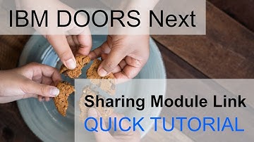 IBM DOORS Next Generation: How to share a module as a link