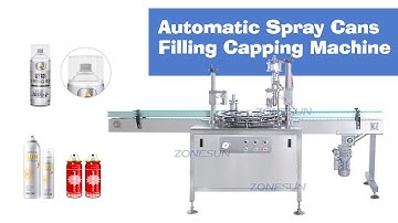 How To Use ZS-QW1600 Automatic Spray Cans Filling Capping Machine