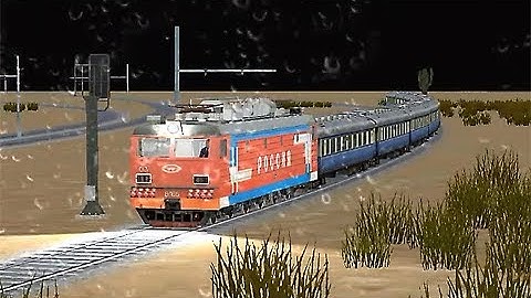 Train Sim - Desert Using VL65 at Rainy Night - Simulasi Kereta Api