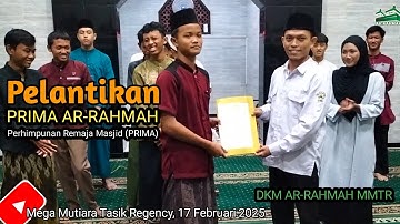 Pelantikan PRIMA AR-RAHMAH Oleh PD PRIMA DMI Kota Tasikmalaya