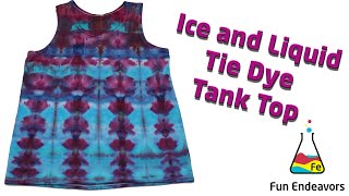 Tie Dye Patterns: Ice & Liquid Dyed Tank Top [Wacky Fold] - YouTube