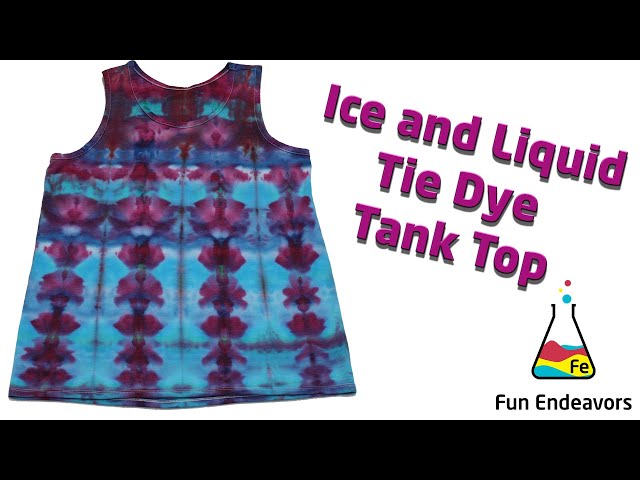 Tie Dye Patterns: Ice & Liquid Dyed Tank Top [Wacky Fold] - YouTube