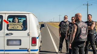 A Kidnapped Girl Signaled the Bikers — They Didn’t Think Twice