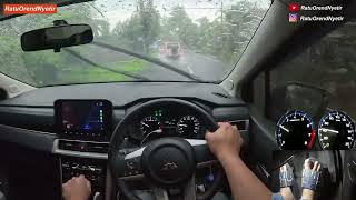 #537 - GELAP MENCEKAM! HUJAN DERAS SAAT TURUN PENDAKIAN! - XPANDER CROSS M/T - POV DRIVING INDONESIA