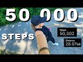 I Walked 50,000 Steps In A Day For 50,000 SUBSCRIBERS