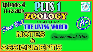 KITE VICTERS PLUS ONE ZOOLOGY NOTES 11-12 | ZOOLOGY NOTES PLUS1 | CH-1 THE LIVING WORLD NOTES