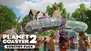 Building Flumes with the new Sorcery Pack! | Planet Coaster 2