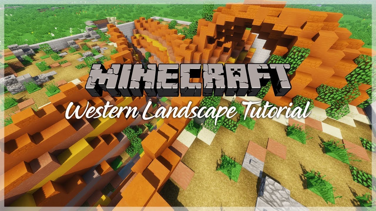 [MINECRAFT] Tutorial | How to make a Custom Western Landscape / Mesa