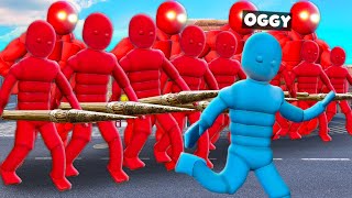 Npc Team Red Attacked On Oggy In Overgrowth