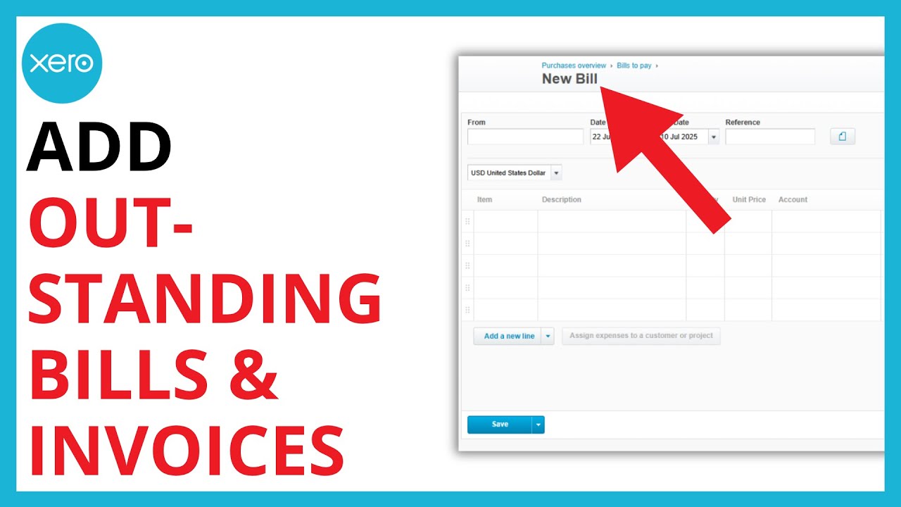 How to Add Outstanding Bills and Invoices in Xero [SIMPLE GUIDE] - YouTube