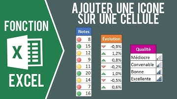 EXCEL - AJOUTER UNE ICÔNE À UNE CELLULE (En fonction du contenu)