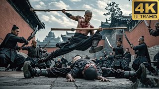 少林功夫 日本語字幕 ⚔️【功夫电影】惡霸屠殺少林,怎料被小和尚一棍敲死