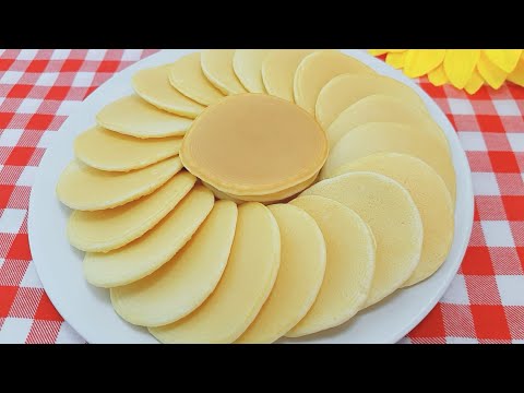 แพนเค้ก Pancake ส่วนผสมแค่ 5 อย่าง ทำง่ายๆ เนื้อนุ่มๆ พร้อมคำนวณต้นทุน | new new eat food