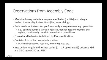 008 x86 Assembly Basics
