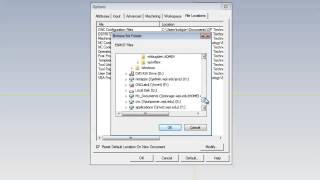 Getting Started With CAM - Set Default File Locations in ESPRIT