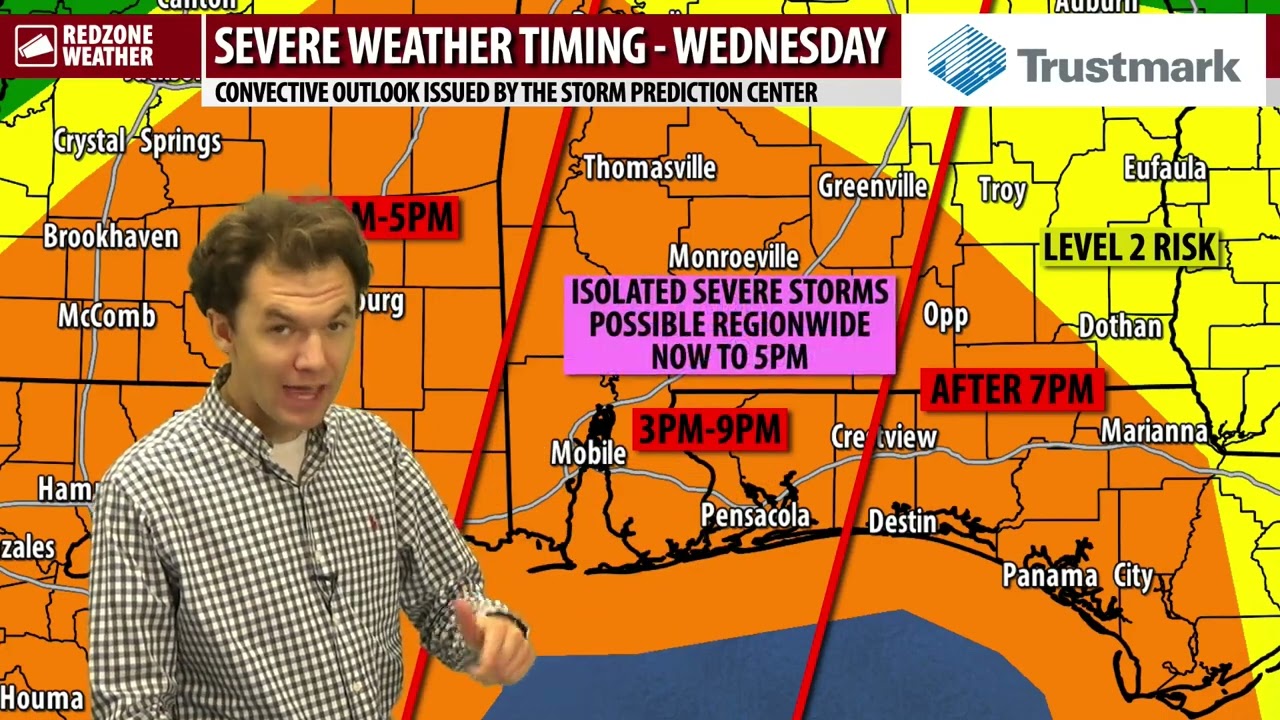 TORNADOES & DAMAGING WINDS POSSIBLE LATER TODAY; LEVEL 3 (OUT OF 5) RISK...