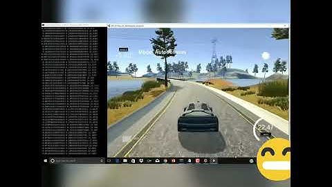 the self-driving car using the STIMULATOR.