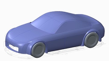 Creo Car Tutorial - Mock Up Nissan 350z in 80 mins Part 1