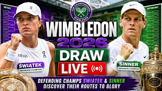 Wimbledon 2026 Draw LIVE: Defending champs Swiatek & Sinner discover their routes to glory