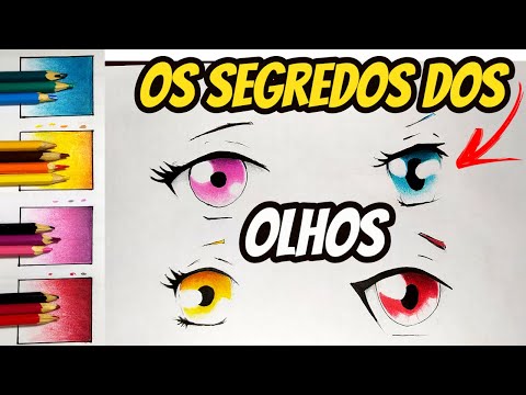 OLHOS DE ANIME: aprenda a PINTAR e COLORIR (NOVA FORMA) 