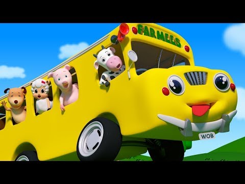 Wheels On The Bus | Nursery Rhymes & Kids Songs | Cartoon Videos For Children