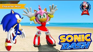 Sonic Dash - New Update - New Character - Amy Unlocked - LOVE Gameplay #Shorts screenshot 2