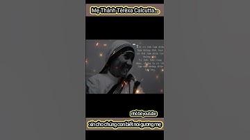 Cuộc sống có muôn vàn điều để ta học hỏi. Hôm nay, ta có thể học nơi Mẹ Thánh Têrêxa Calcutta...