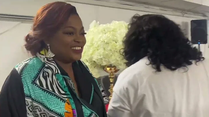 FUNKE AKINDELE ARRIVING AT ENIOLA AJAO’s MOVIE PREMIERE IN DAGENHAM LONDON