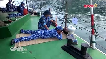 Vùng Cảnh sát biển 1 huấn luyện chiến thuật vòng tổng hợp và bắn súng, pháo trên biển