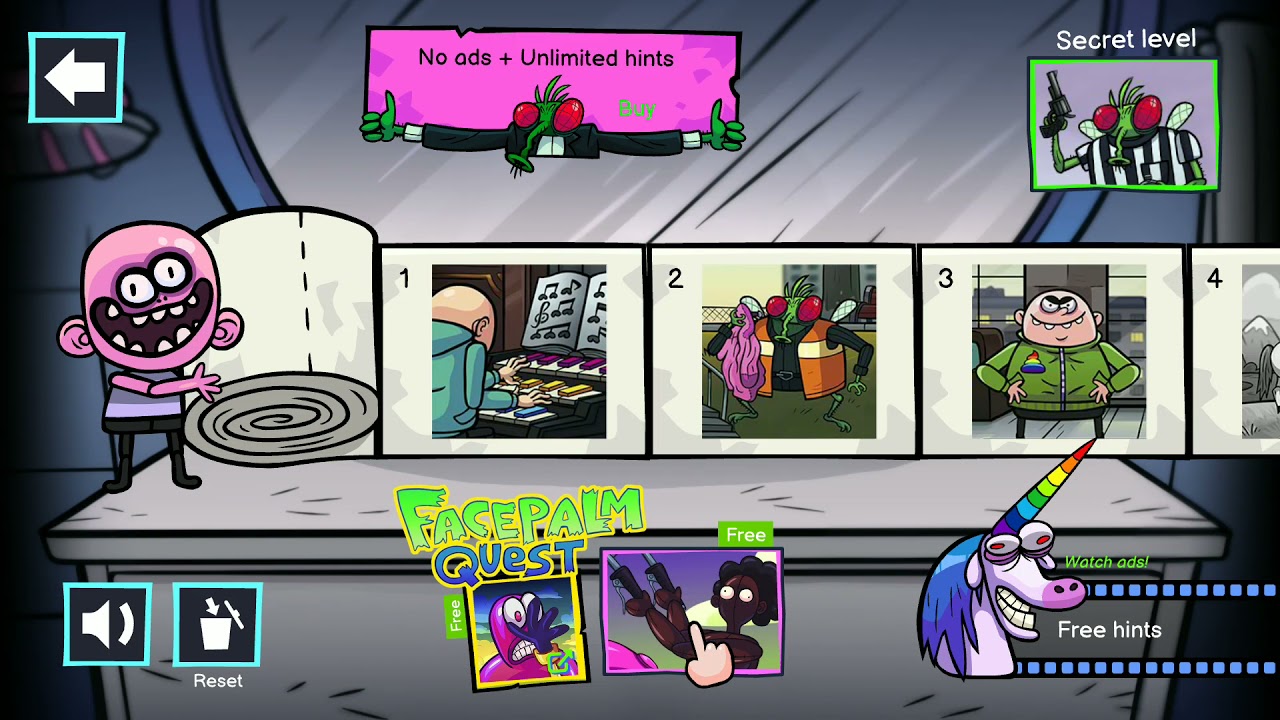 Sheet Quest Funny Troll Quest Level 1