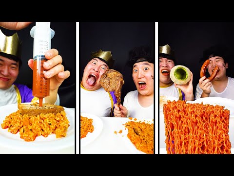 The King and the Beggar's Fun Spicy Food Prank || Funny Mukbang ASMR || TikTok Video - HUBA