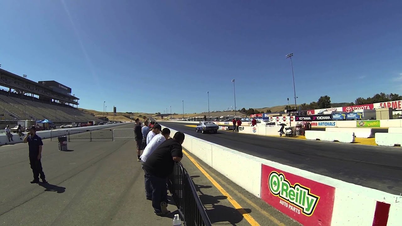 Nova vs amx amc sonoma raceway drag 2014 - YouTube