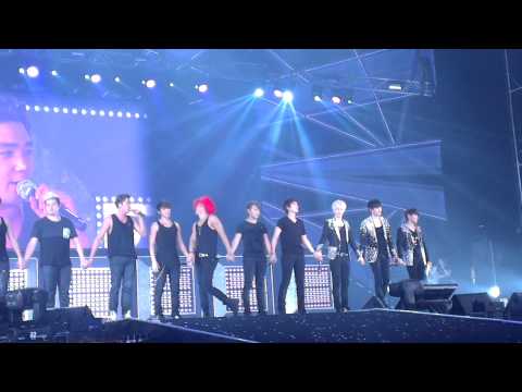 Fancam 040813 Super Show 5 Thailand Last Ment & KyuMin