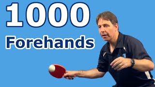 Attempt #1: 1000 Table Tennis Forehands in a Row!