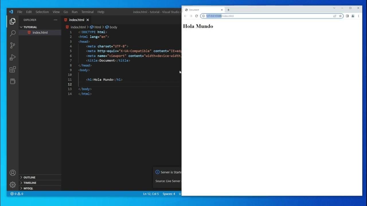 Cómo VER en TIEMPO REAL en VISUAL STUDIO CODE 🚀 - YouTube