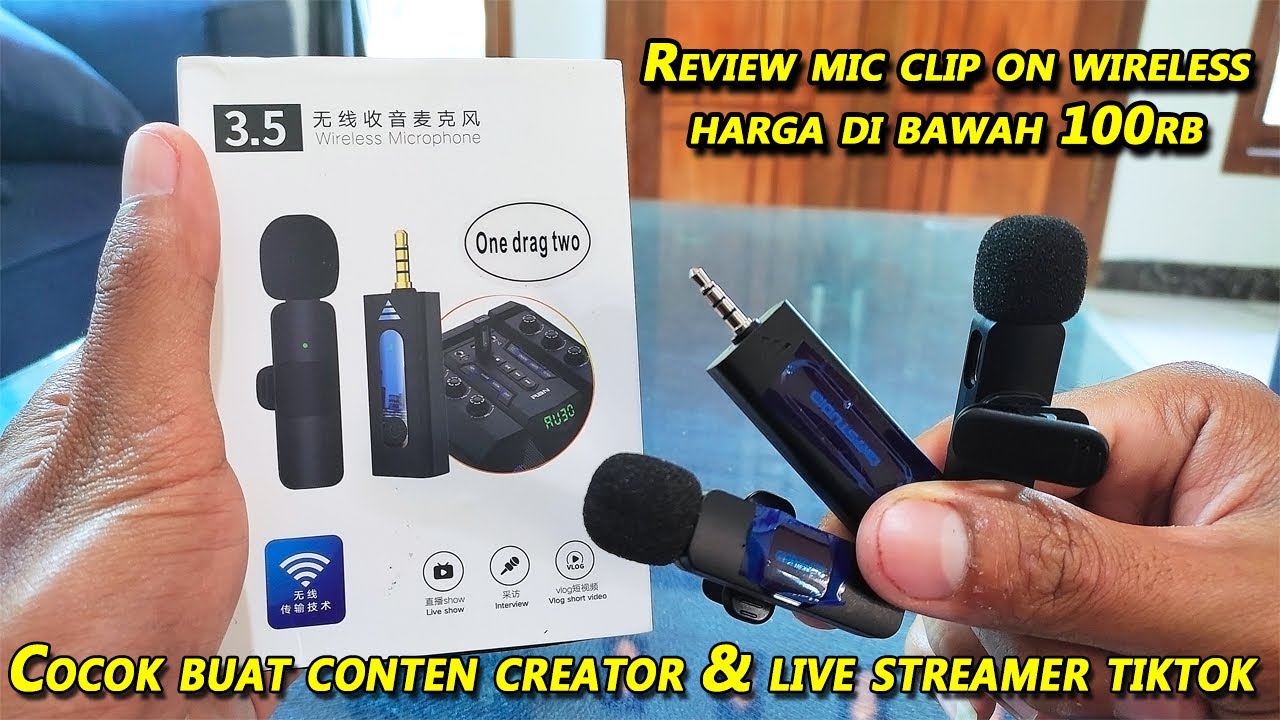 Review mic clip on wireless paling rekomendasi buat konten kreator dan