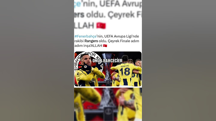 FENERBAHÇE'NİN RAKİBİ BELLİ OLDU