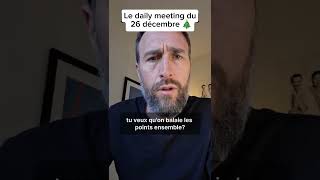 Bienvenue au Daily meeting du 26 décembre 🎄🎅🏿❄️ #Entreprise #Sketch #Collègues #Confcall #Humour