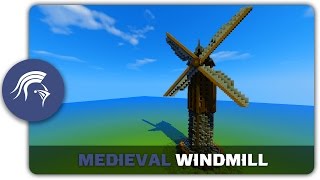 Minecraft Building Tutorial : How to build a Medieval Windmill Guide