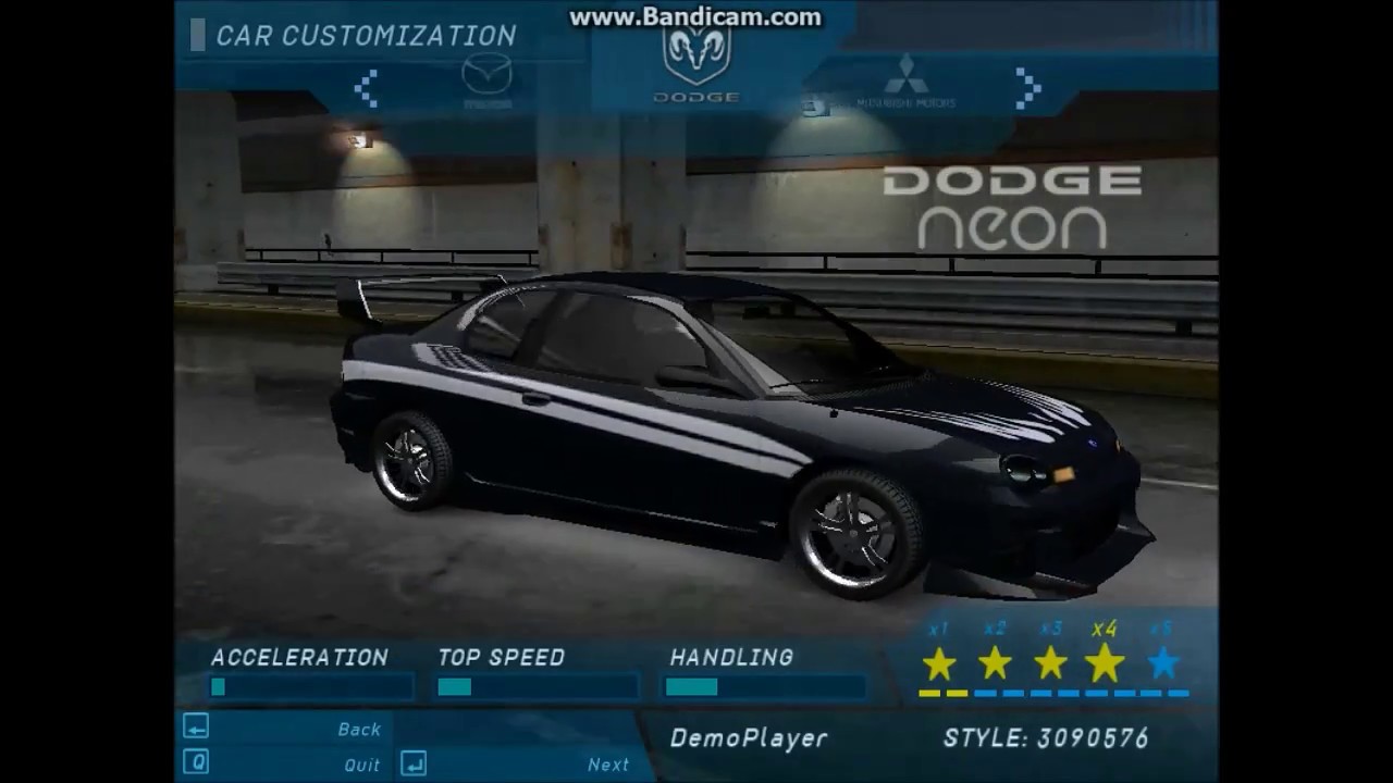 Nfs underground dodge neon