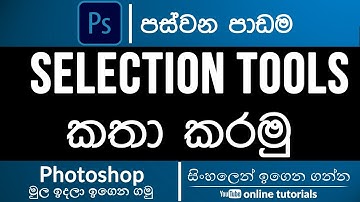 Photoshop Beginner Course (Sinhala)- Part 05 - Selection Tools