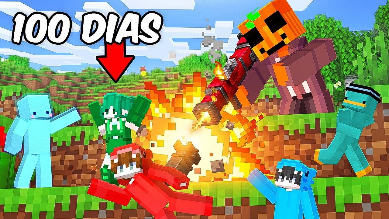 Jugando 100 DÍAS al ESCONDITE en Minecraft!