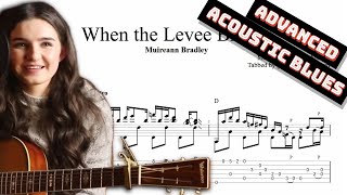 Muireann Bradley - When the Levee Breaks TAB - acoustic blues guitar tabs (PDF + Guitar Pro)
