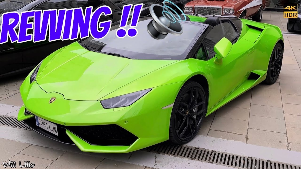 Lamborghini Revving Lamborghini Huracán Spyder | REVVING SOUND !! - YouTube