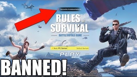 Rules of Survival - I GOT BANNED FOR LIFE!